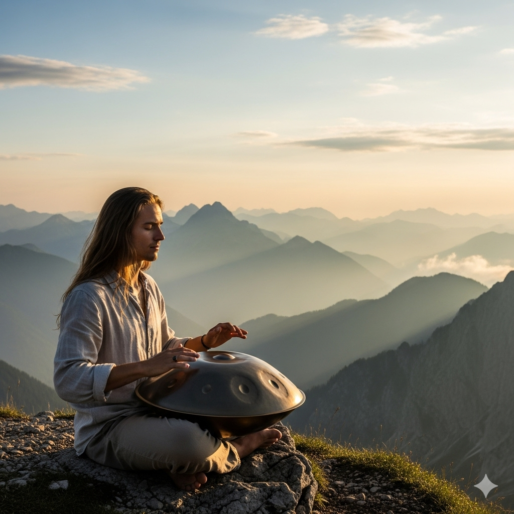 Handpan and Nature: Playing the Soul's Resonance in Mountains, Lakes, and Seas