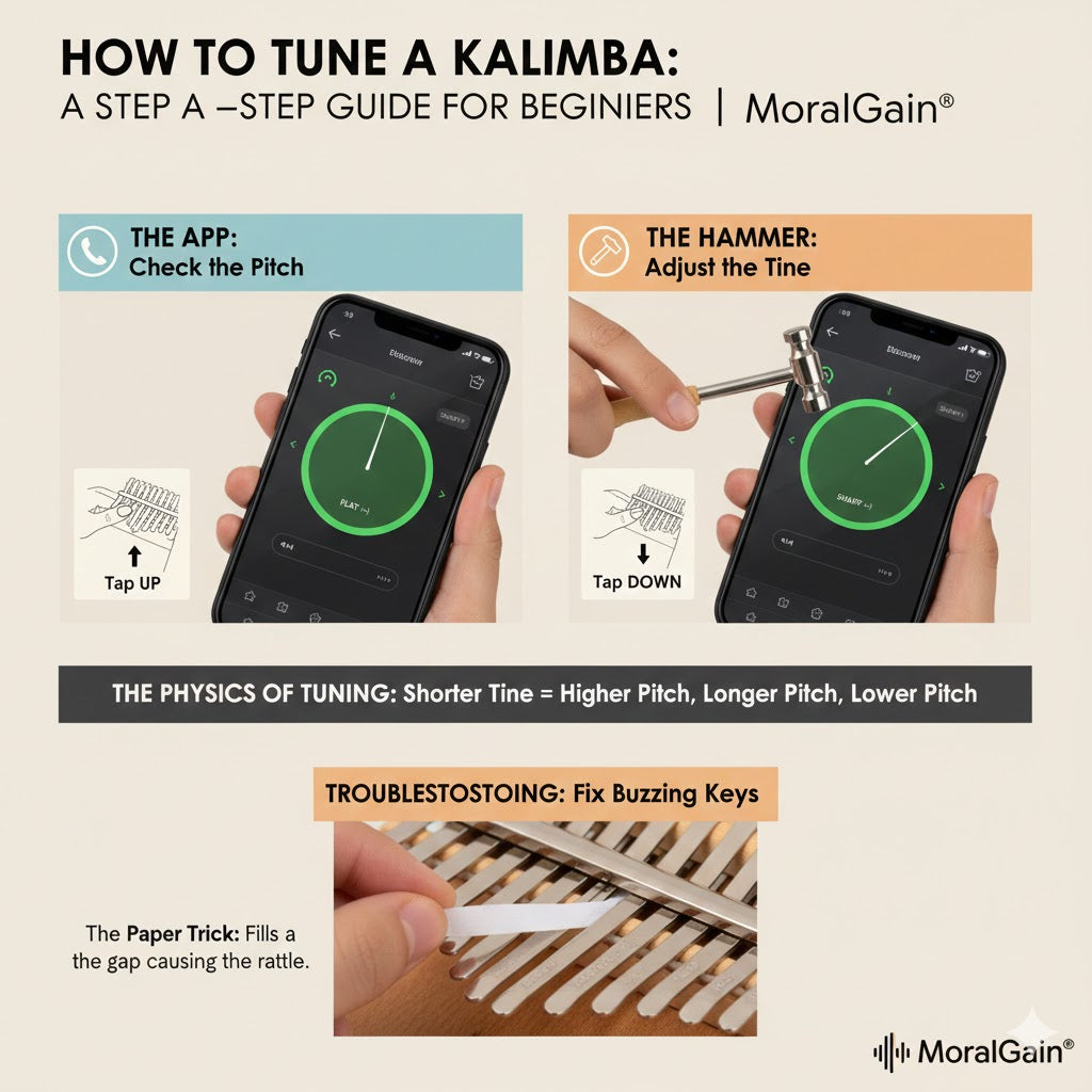 How to Tune a Kalimba: Step-by-Step Guide & App | MoralGain®