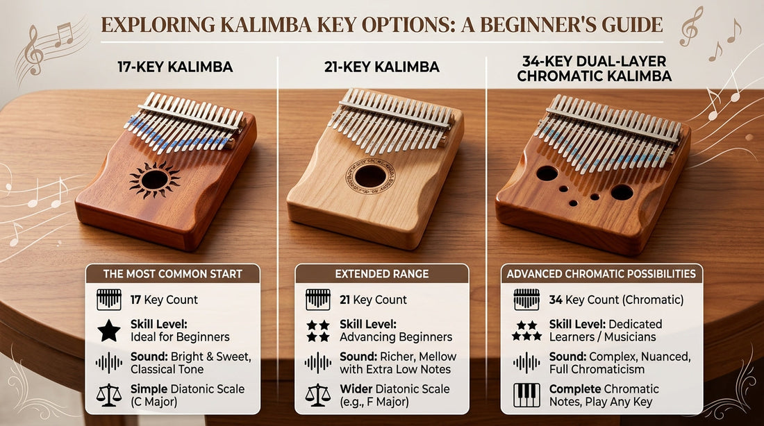 17 vs 21 vs 34 Key Kalimba: Which One Is Right for You?