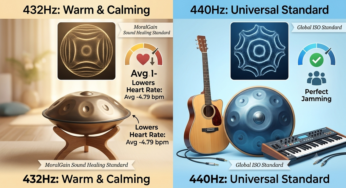432Hz vs. 440Hz: The Science and Spiritual Resonance Behind Your Handpan’s Tuning