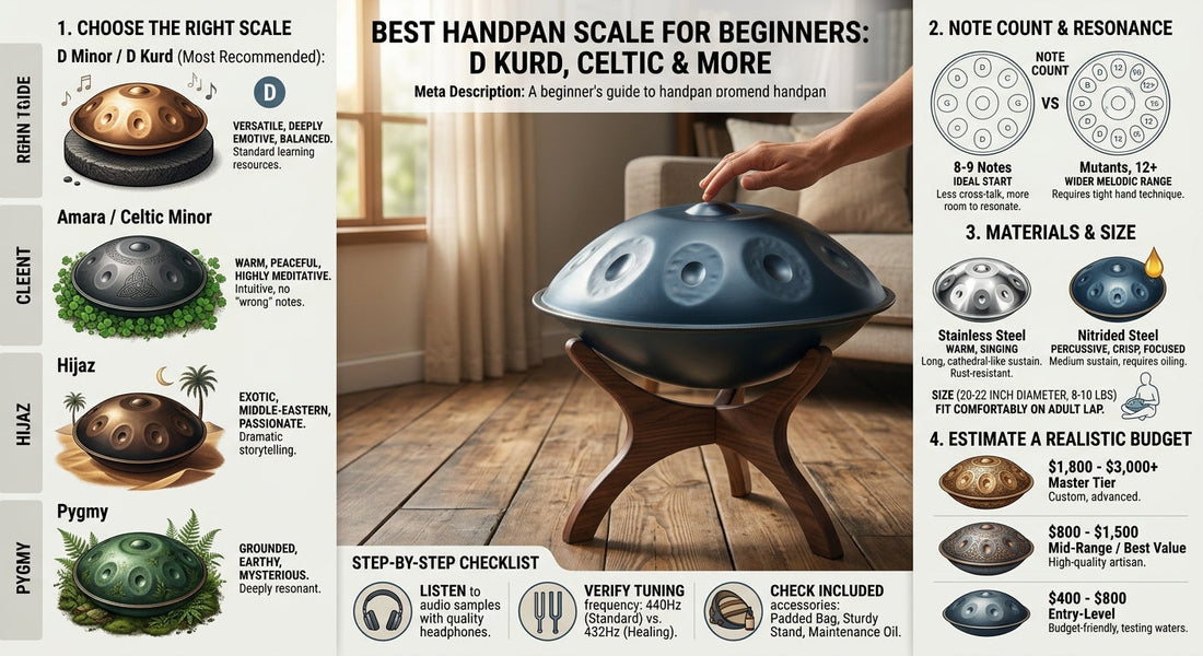 What Is the Best Handpan Scale for Beginners? D Kurd, Celtic & More