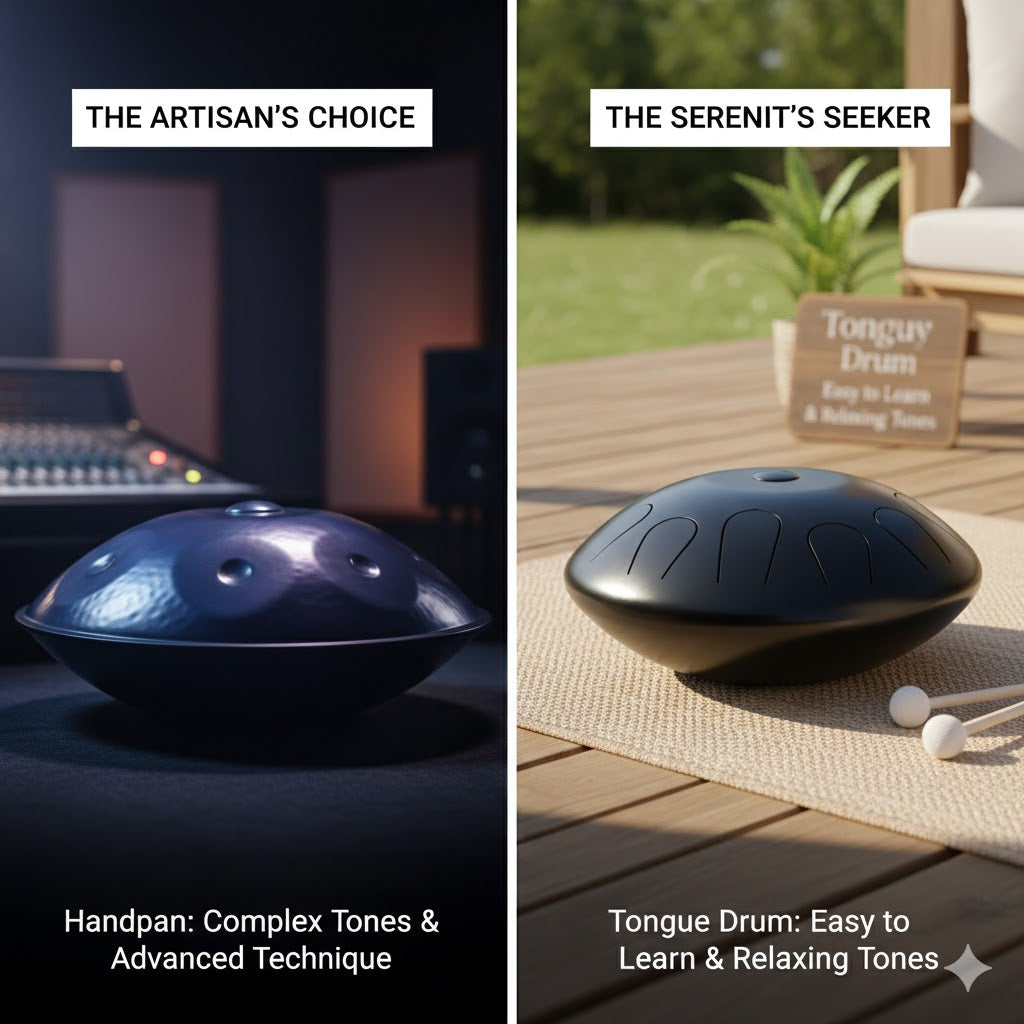 For Lovers of Hand-Percussion Music: Handpan vs. Tongue Drum Material &amp; Buying Guide