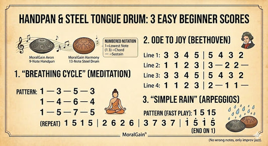 Handpan vs. Tongue Drum: Comparison & 3 Easy Songs (Tabs)