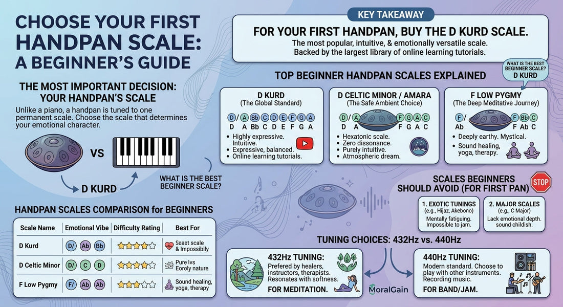 Best Handpan Scales for Beginners: D Kurd, Celtic Minor & More | MoralGain