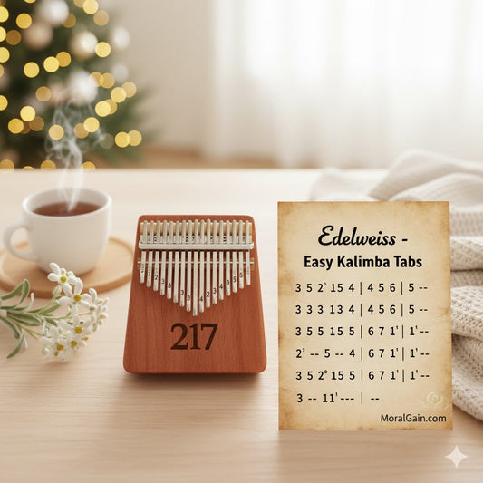 Play Your First Song on Kalimba: "Edelweiss" Easy Numbered Tabs