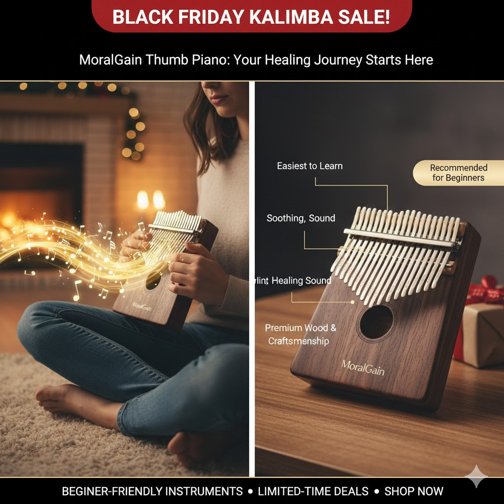 Black Friday Kalimba: MoralGain Thumb Piano, Recommended Healing Instrument for Beginners