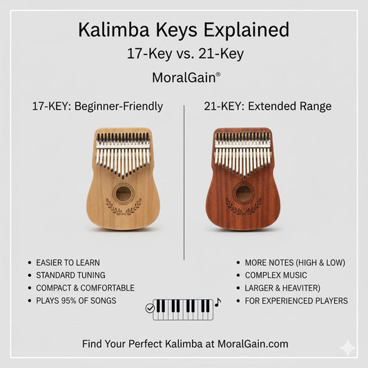 Kalimba Keys Explained: 17-Key vs. 21-Key – Which One Should You Buy?