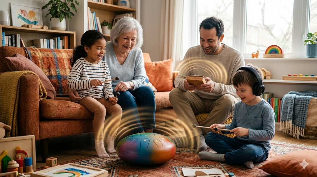 The Healing Power of the Pentatonic Scale: How Steel Tongue Drums Connect Families and Support Neurodivergent Kids