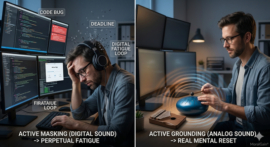 Debug Your Brain: Why a Steel Tongue Drum Beats White Noise Apps for Developers.