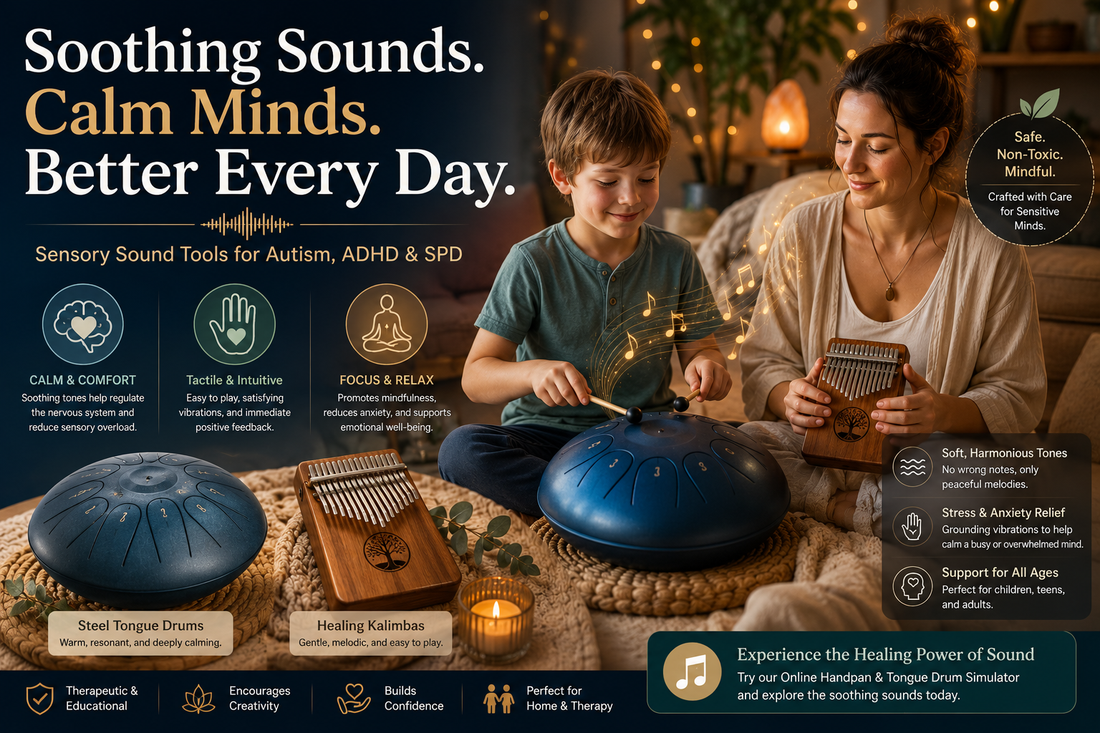 Gentle Frequencies: Why Steel Tongue Drums and Kalimbas are Essential Sensory Tools for Autism, ADHD, and Sensory Processing Disorder