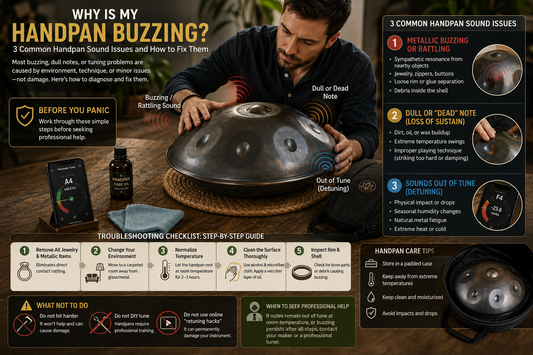 Why is My Handpan Buzzing? 3 Common Handpan Sound Issues and How to Fix Them