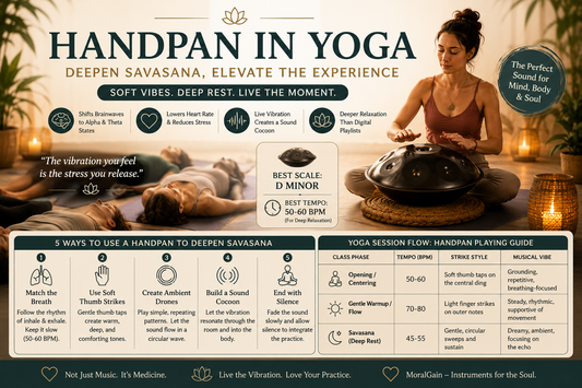 5 Ways Yoga Teachers Can Use the Handpan to Deepen Savasana