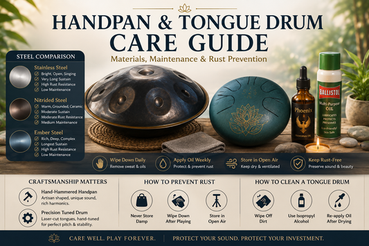 Handpan Maintenance & Materials: How to Choose Steel and Prevent Rust