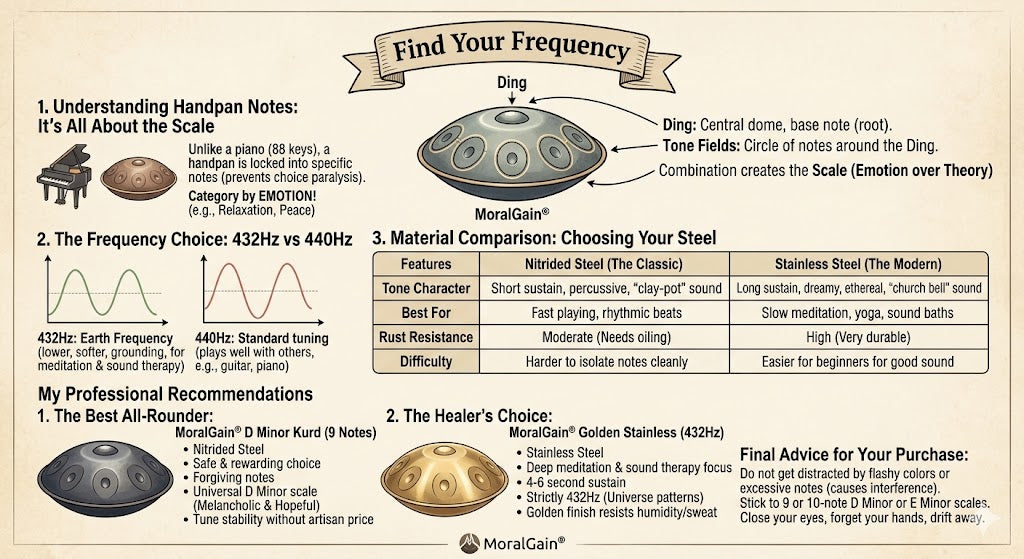 The Expert’s Guide to the Handpan Shop: Notes, Scales, and Choosing Your Sound