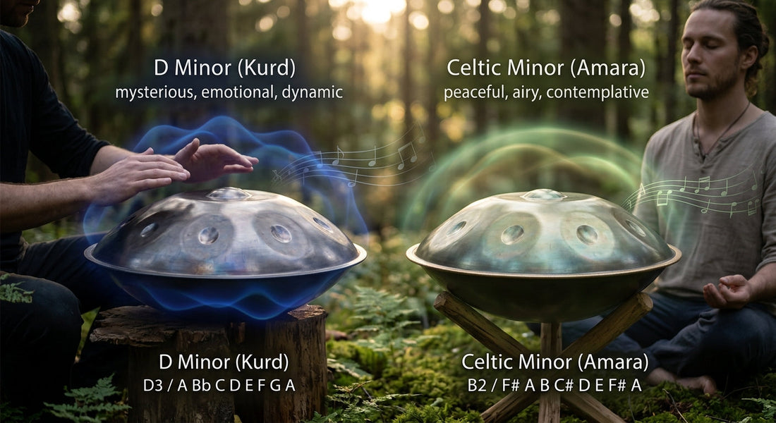 How to Choose the Right Handpan Scale: D Minor vs. Celtic Minor Explained