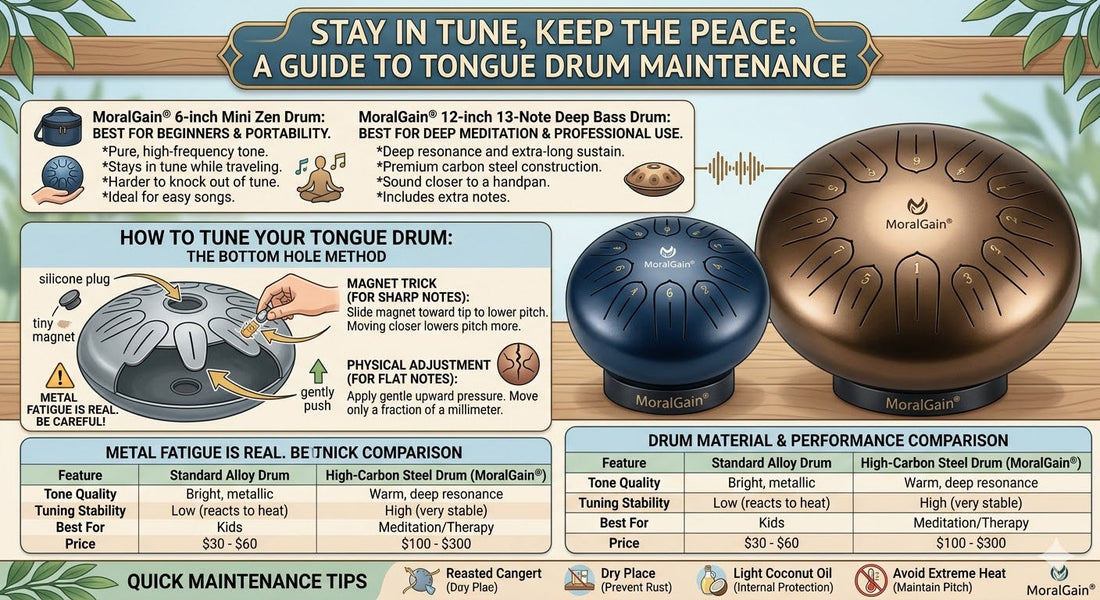 Steel Tongue Drum Out of Tune? How to Re-Tune It Using the Magnet Trick