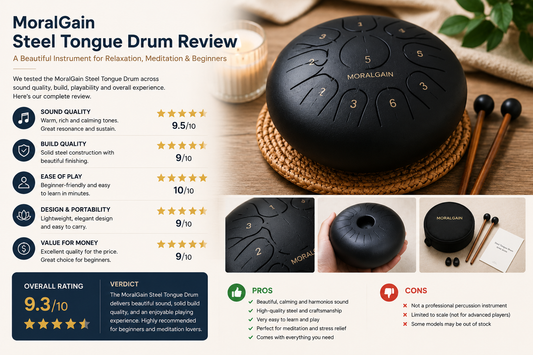MoralGain Steel Tongue Drum Review: Is It Worth Buying for Meditation and Beginners?