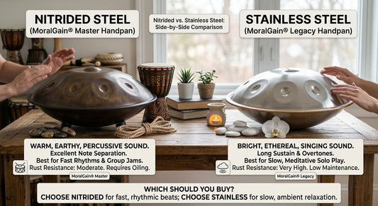 Nitrided vs Stainless Steel Handpan: Which Material is Best?