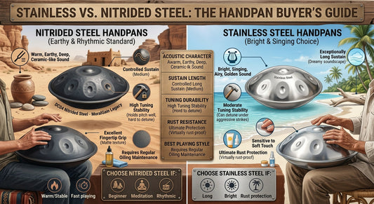 Stainless Steel vs. Nitrided Steel Handpan: Which Is Better? | MoralGain
