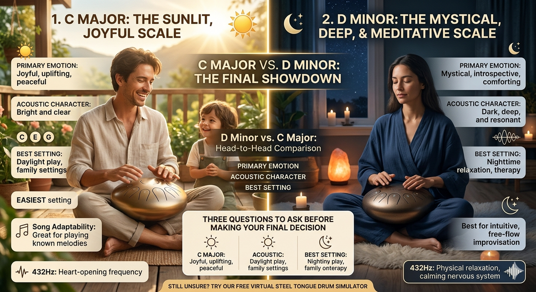 D Minor vs. C Major: How to Choose the Right Scale for a Steel Tongue Drum