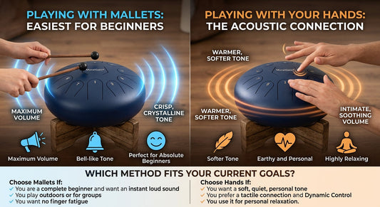 How to Play Steel Tongue Drum: Mallets vs. Hands