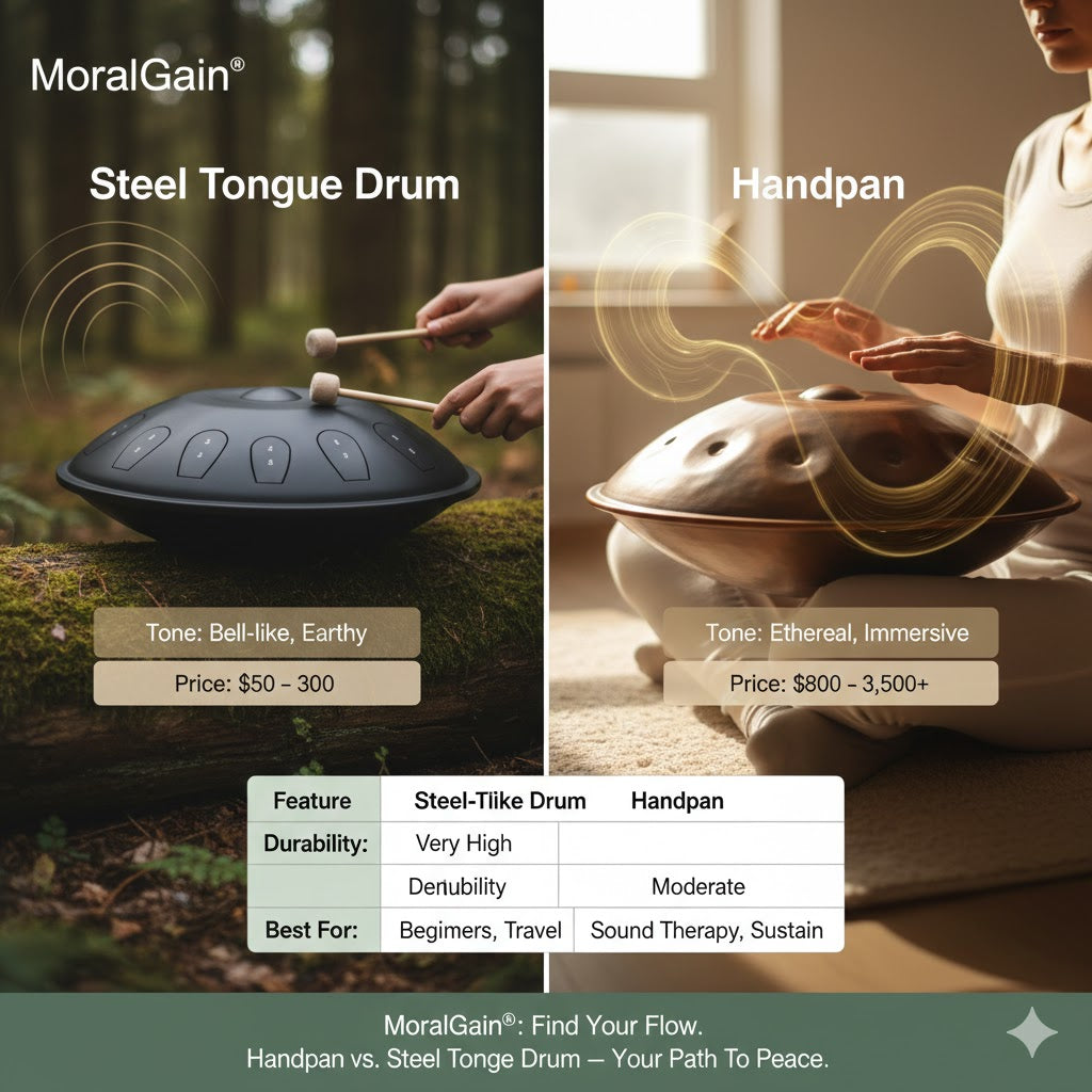 Handpan vs. Steel Tongue Drum: Which Is Best for Your Relaxation Journey?