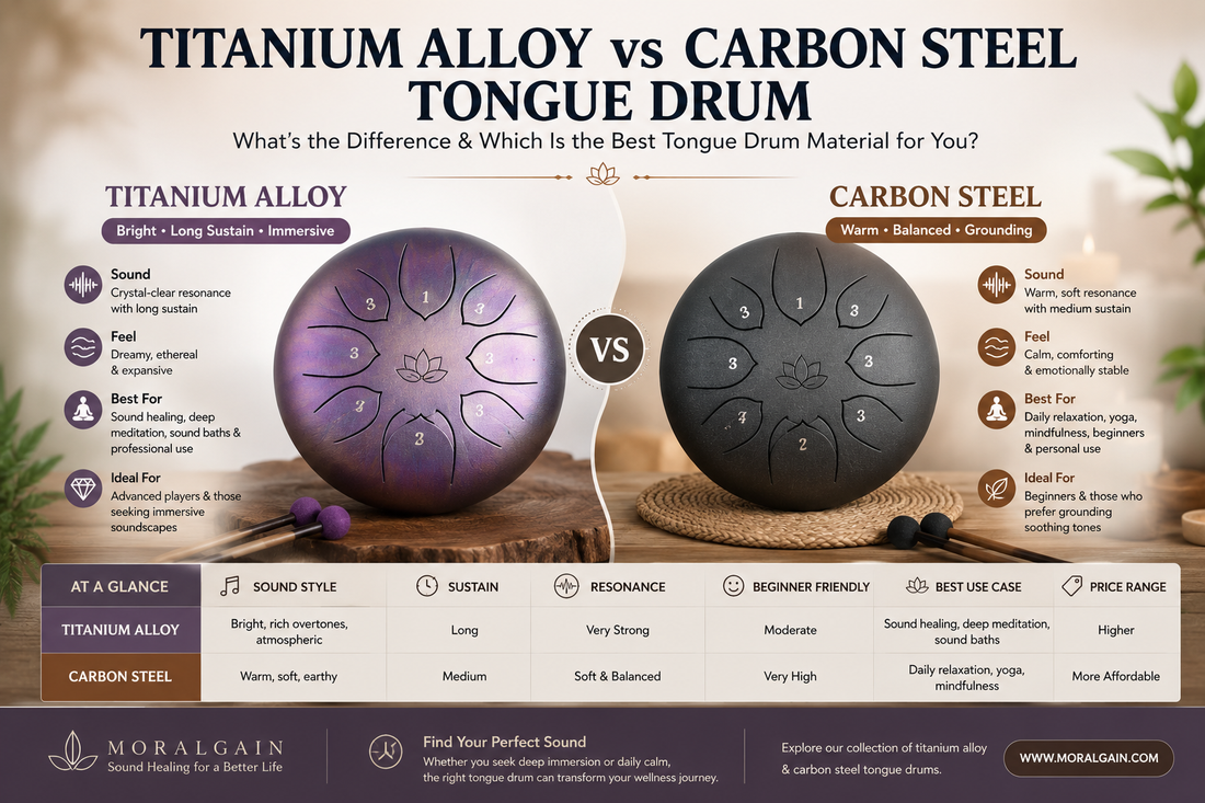 Titanium Alloy vs Carbon Steel Tongue Drum: What’s the Difference?